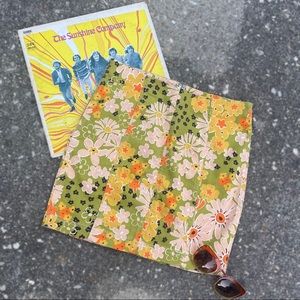 Free People Floral Pattern Mini Skirt